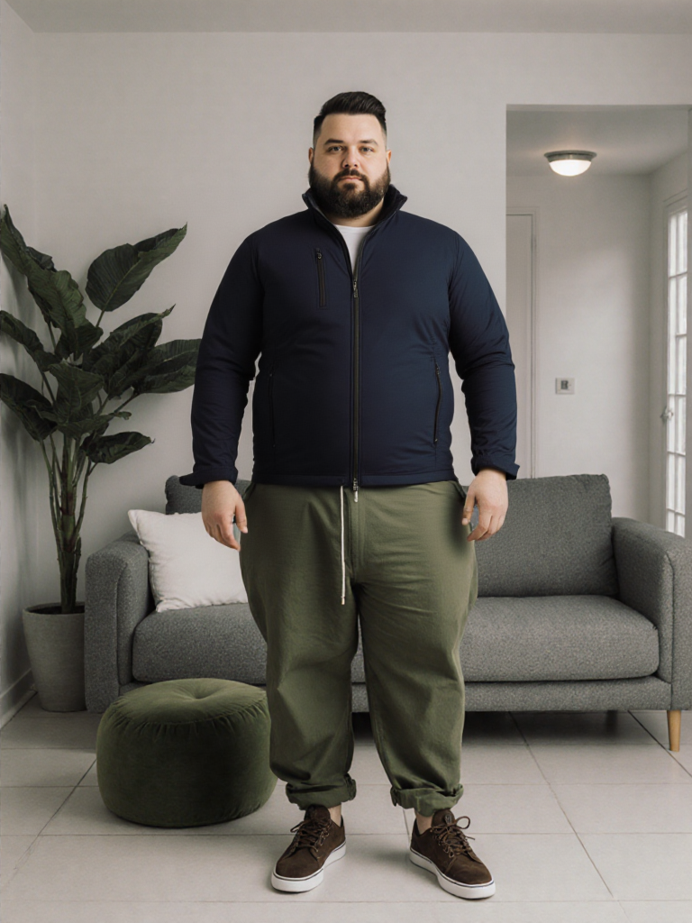 Giacchetto Softshell Uomo “Dublin” – Impermeabile 8000mm – Taglie forti 2XL–4XL