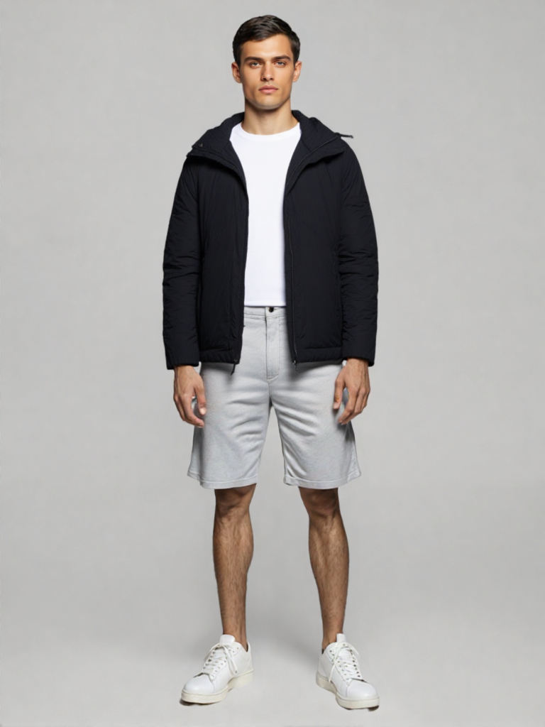 Giacchetto nero versatile e sportivo