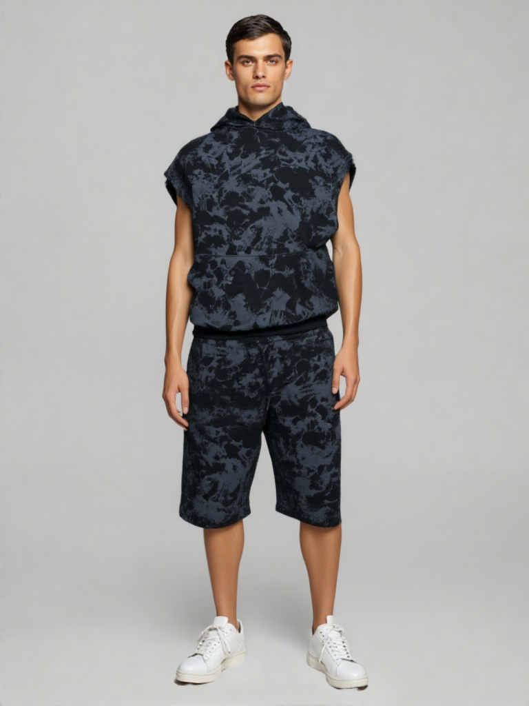 Outfit Grigio Scuro Effetto Marmorizzato - Il Re dello Stile