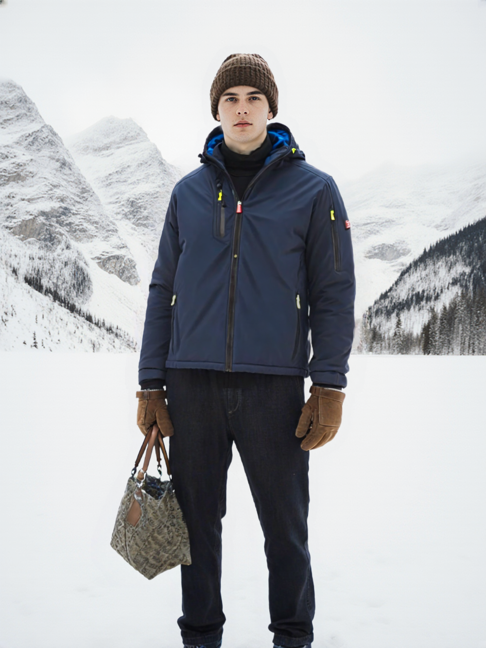 Giacchetto Soft-Shell Uomo “Creek Pad” – Impermeabile, Imbottito – Taglie Forti 2XL–4XL