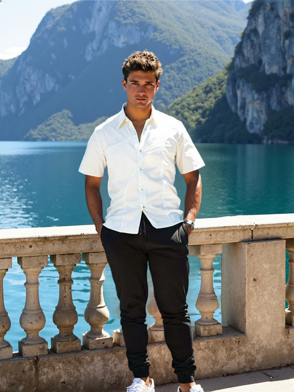 Pantaloni Tuta Uomo “JOIN” – Comfort Fit – Taglie Forti 2XL–5X