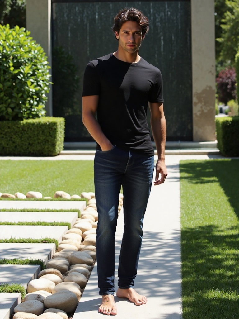 Jeans blu scuro