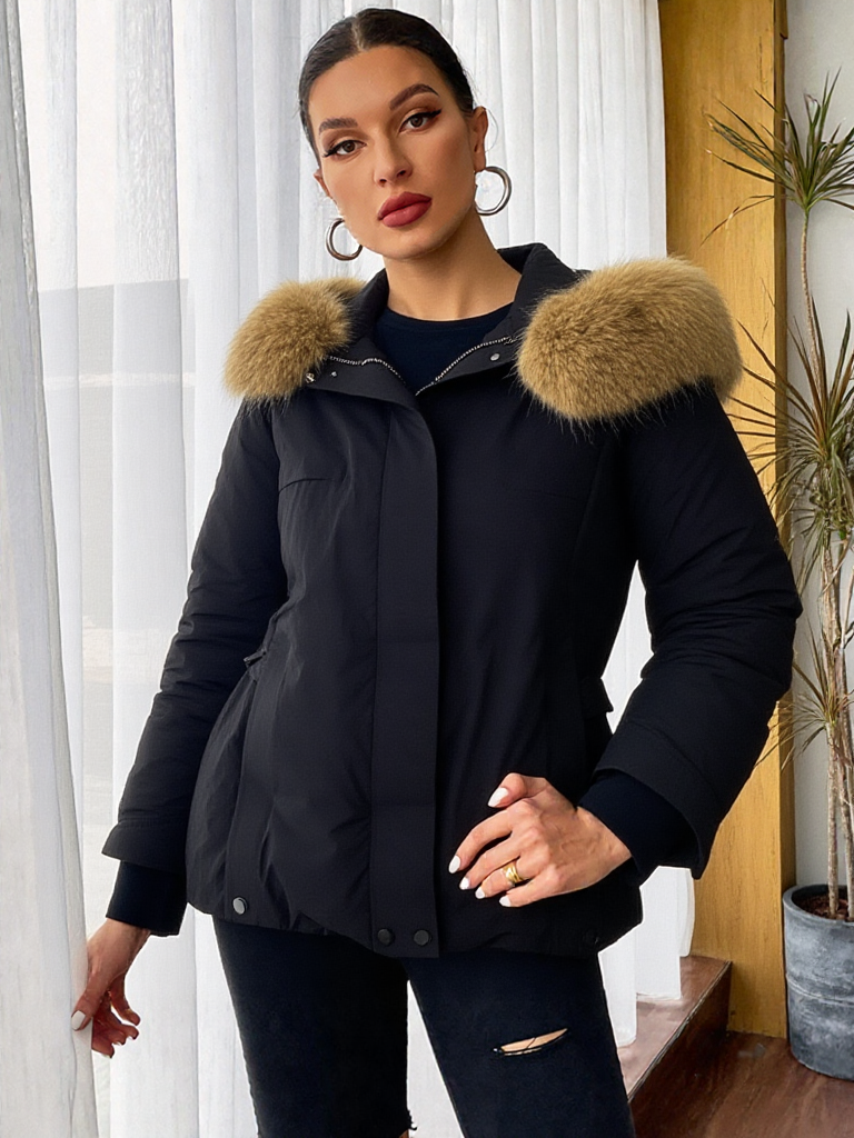 Cappotto Invernale Imbottito con Pelliccia Sintetica - Il Re dello Stile