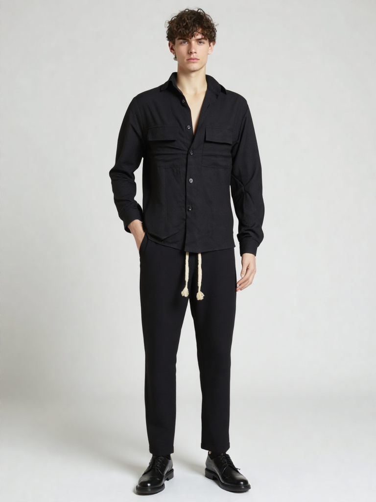 Completo Casual-Chic Nero - Il Re dello Stile