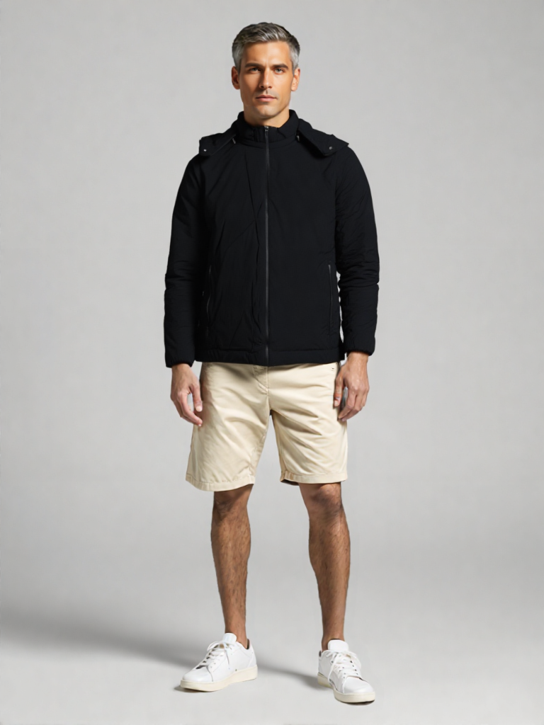 Giacchetto nero versatile e sportivo