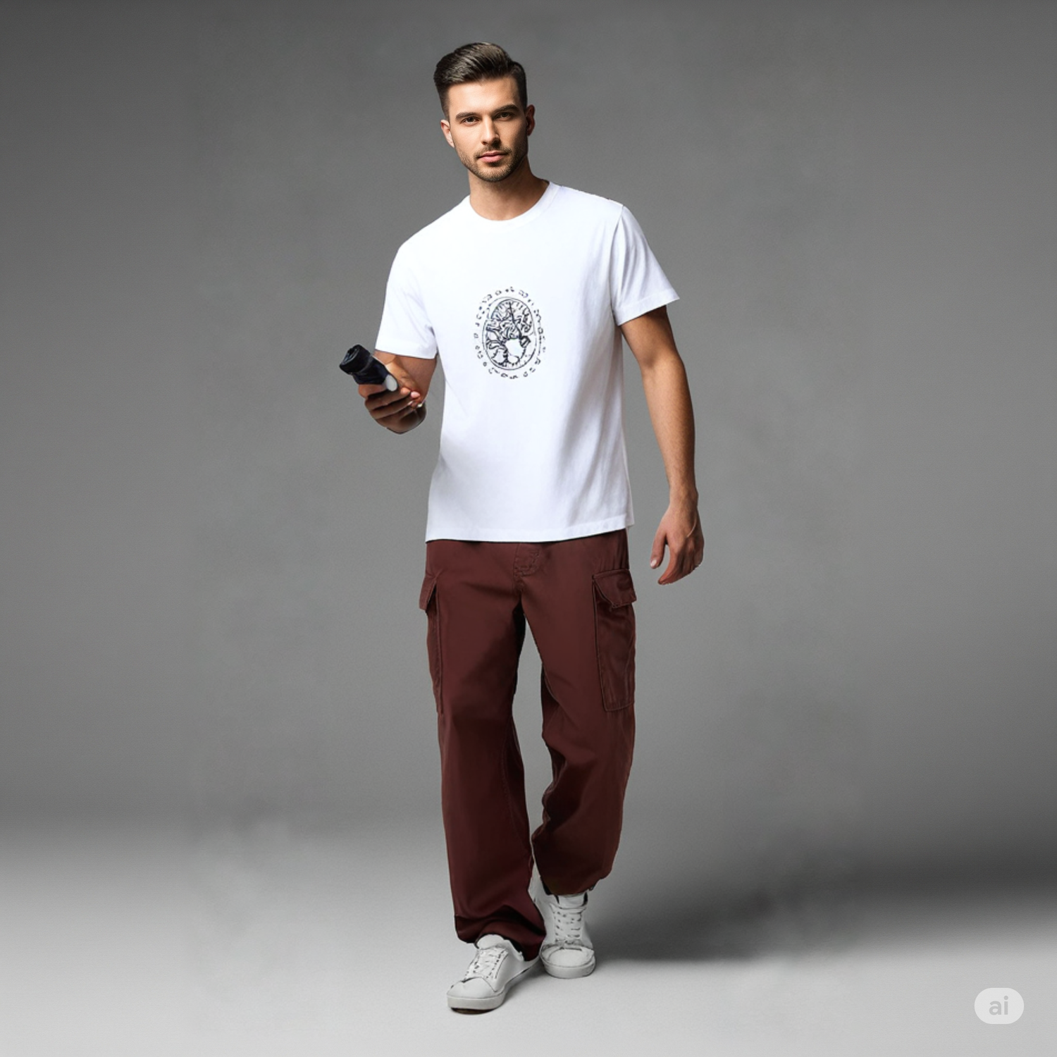 Pantaloni cargo Vans rossi/bordeaux