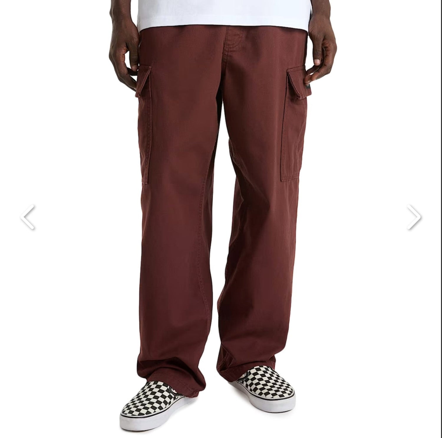 Pantaloni cargo Vans rossi/bordeaux