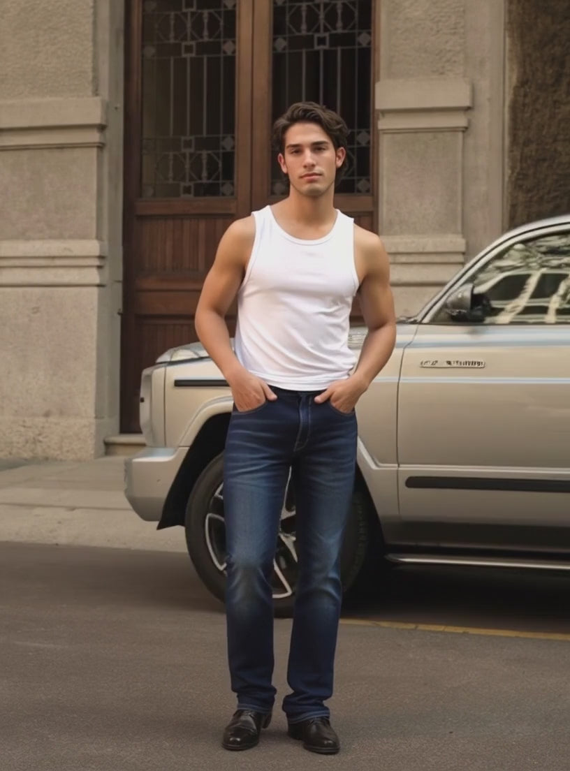 Jeans blu scuro