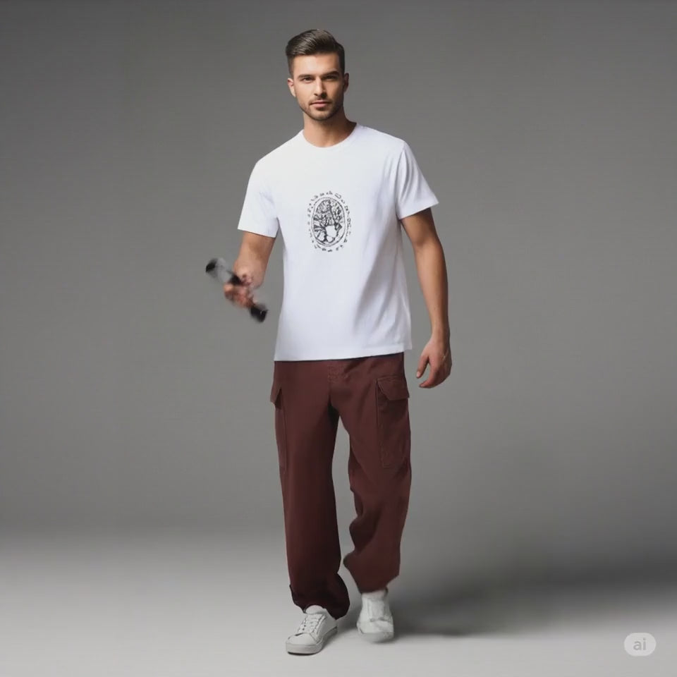 Pantaloni cargo Vans rossi/bordeaux