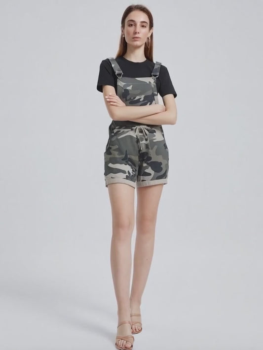 Salopette corta mimetica