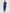 Completo nero o blu a righe bianche